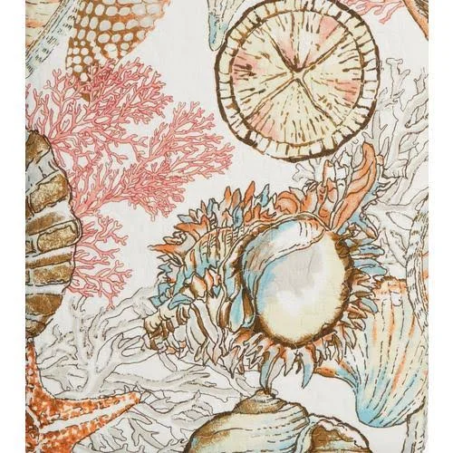 Elise & James Home Brushed Ashore Quilt Set Blue, Orange, White Twin