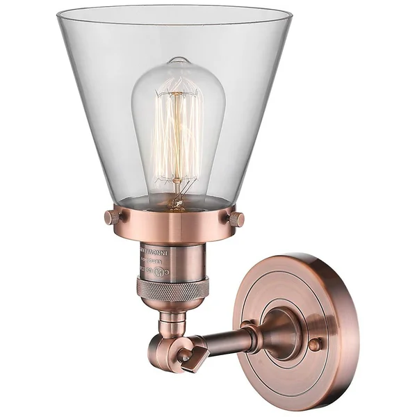 Innovations Lighting-Small Cone 1 Light Sconce-203-AC-G62
