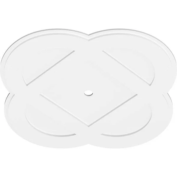 Charlotte Architectural Grade PVC Contemporary Ceiling Medallion Ekena Millwork