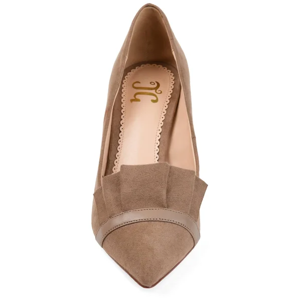 Journee Collection Taupe Marek Heels
