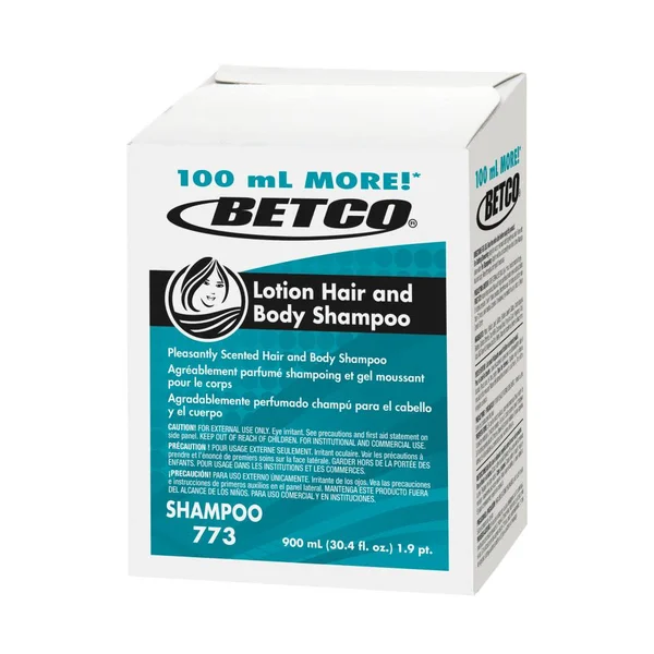 Betco Lotion Hair and Body Shampoo Refills, Fresh Scent, 30.4 oz, Pack of 12 Bottles