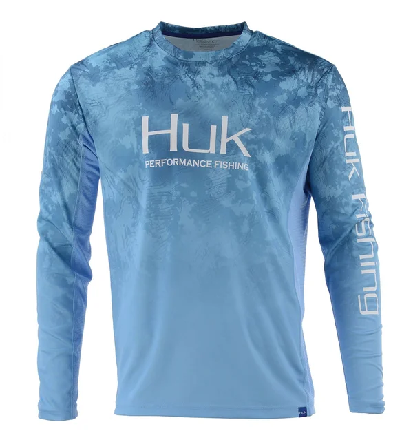 Huk Men's Icon Camo Fade Subphantis Flow X-Large Long Sleeve Shirt