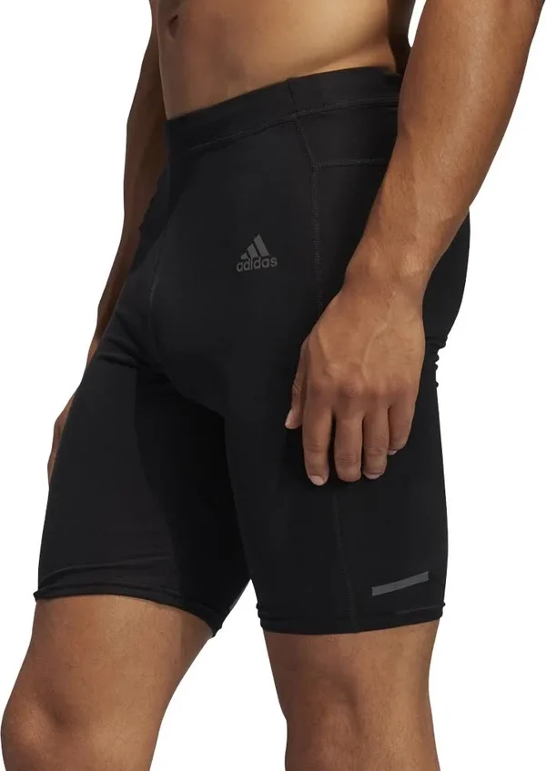 Adidas Own The Run Mens Short Running Tights - Black-M