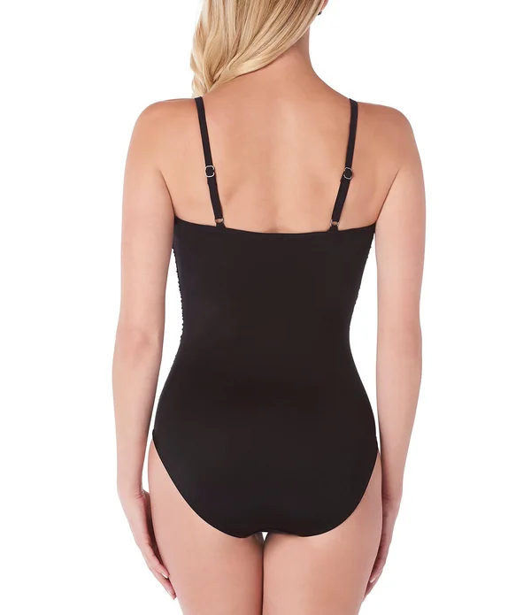 Magicsuit Women's Solid Isabel One Piece Swimsuit - Black - 12