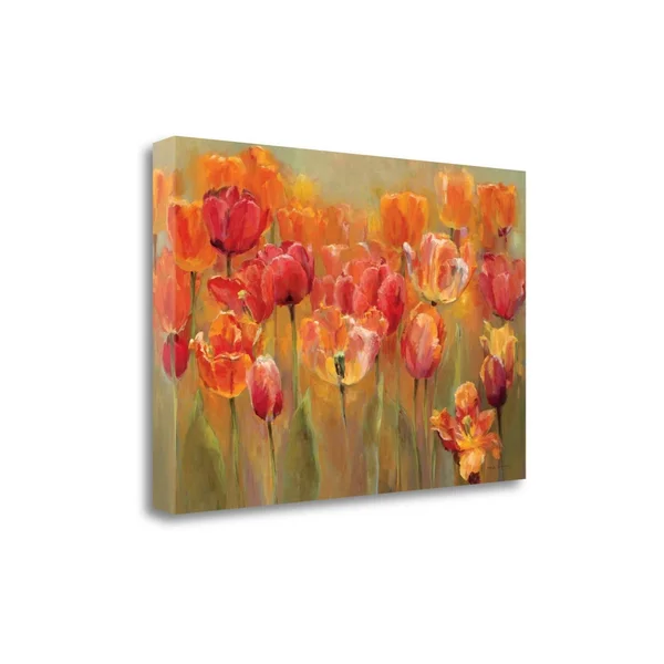 Tangletown Fine Art Tulips in The Midst III by Marilyn Hageman Giclee on Gallery Wrap Canvas - 29x22 x 20x22 - Multi
