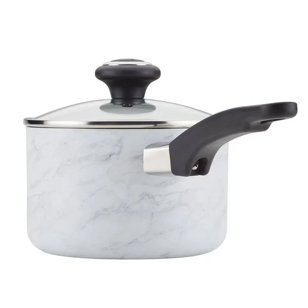 Farberware Designs Nonstick Cookware Set, 15 Piece, White Marble