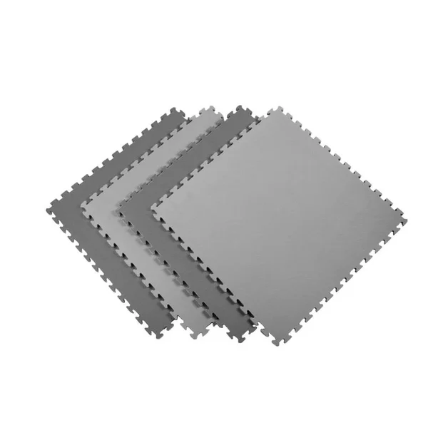Norsk Black/Gray 24 in. x 24 in. Eva Foam Sport Multi-Purpose Reversible Interlocking Tiles, 16 Tiles