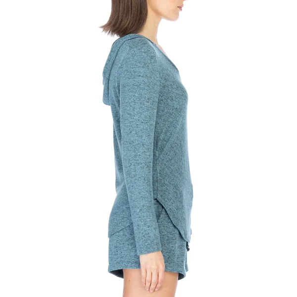 Bobeau Signature Brushed Hoodie - White