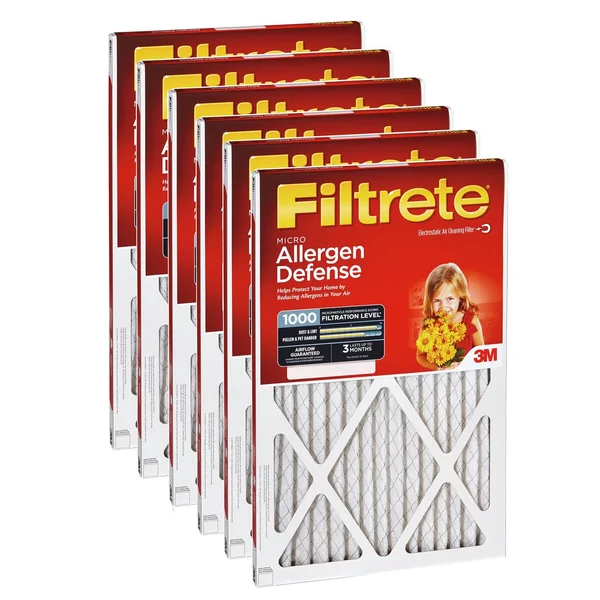 Filtrete 1000 Micro Allergen Filter - 12x24x1 (6-Pack)