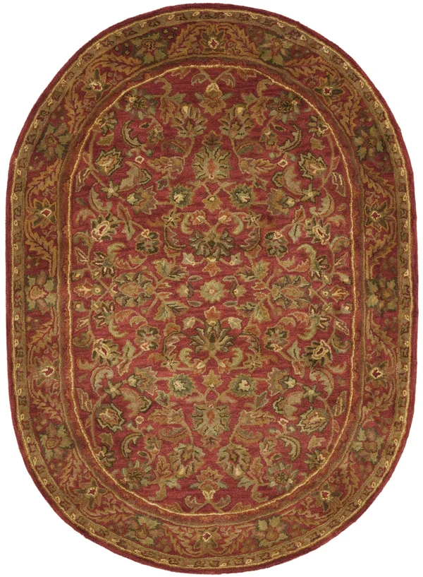 4&6x22 x 6&6x22 Oval Area Rug - Red, Safavieh