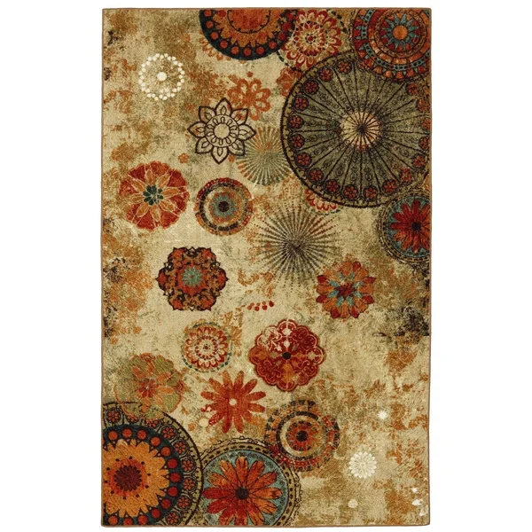 Mohawk Home Caravan Medallion Ornamental Runner Area Rug, 1&8x22x6&, Multi