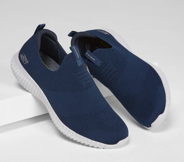 Skechers Men's Elite Flex Wasick Slip on Sneaker, Navy