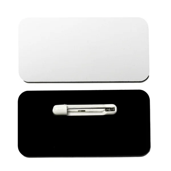All Quality Name Tag - Badge Blanks - 25 Pack - White 1-1/2x22 x 3