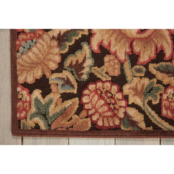 Nourison Graphic Illusions GIL10 Brown Rug - 2 ft 3 in x 8 ft