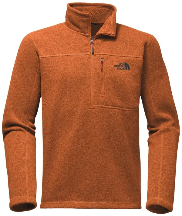 The North Face Gordon Lyons 1/4 Zip Jacket - Men's Autumnal Orange Heather - L