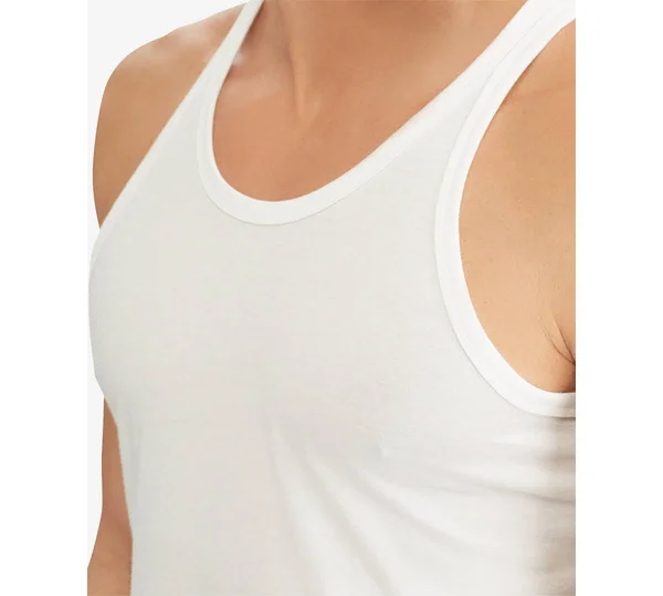 Polo Ralph Lauren Classic Slim Fit Cotton Tanks 3-Pack, M, White