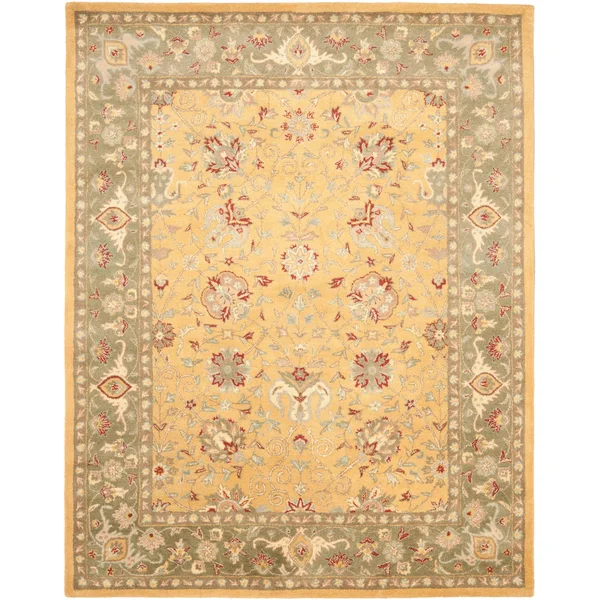 Safavieh Antiquity Green/Brown Area Rug; 5& x 8&