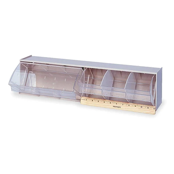 Quantum Storage Systems QTB411IV Tip Out Bin - Dividable, W 23 5/8, Ivory