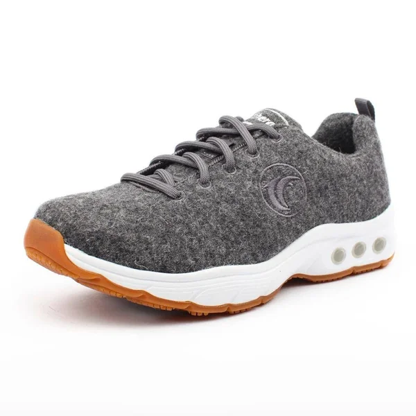 Therafit Paloma Women's Wool Athletic Shoe - Charcoal - Size 7 - for Plantar Fasciitis/Foot Pain