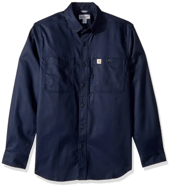 Carhartt Rugged Professional Series Long-Sleeve Shirt, Navy