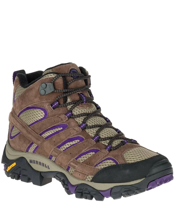 Merrell Moab 2 Mid Vent Hiking Boot Women's - Bracken/Purple, 11