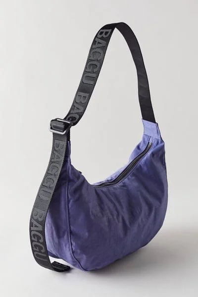 Baggu Medium Crescent Nylon Shoulder Bag in Blue, Women's at Urban Outfitters