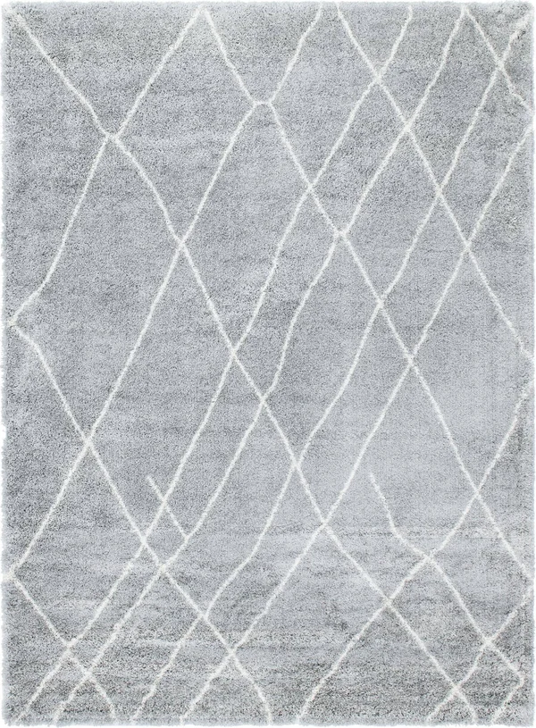 Soft Touch Shag Cloud Gray 8x11 Area Rug