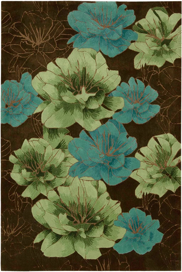 Nourison Palisades Chocolate Area Rug - 3&9x22 x 5&9x22 Rectangle
