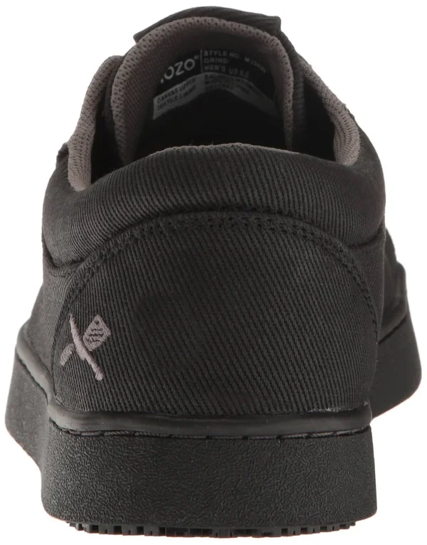 Mozo Men's Grind Slip Resistant Canvas Sneaker 11 Black