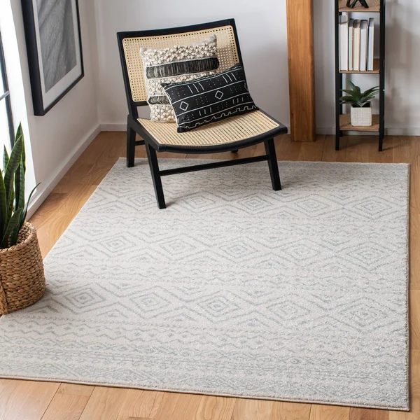 Safavieh Tulum Rug Collection TUL267A - Ivory - Grey - 12& x 18&