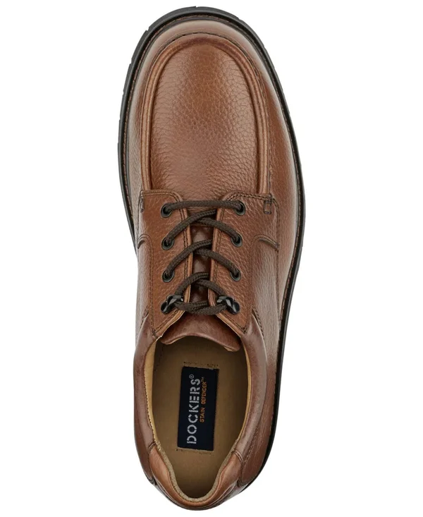 Dockers Glacier Men's Lace Up Moc Toe Shoes - Dark Tan, 10.5
