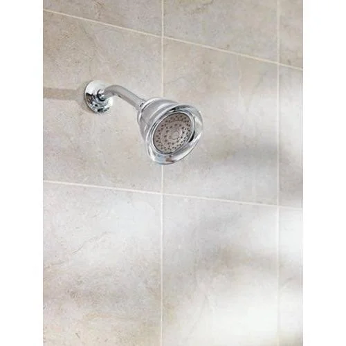 Moen 3838CP Four-Function Shower HEAD. Chrome and Polished Brass