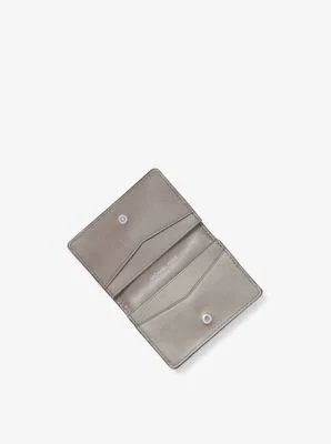 Michael Kors Small Two-Tone Crossgrain Leather Wallet in Grey - One Size by MICHAEL Michael Kors