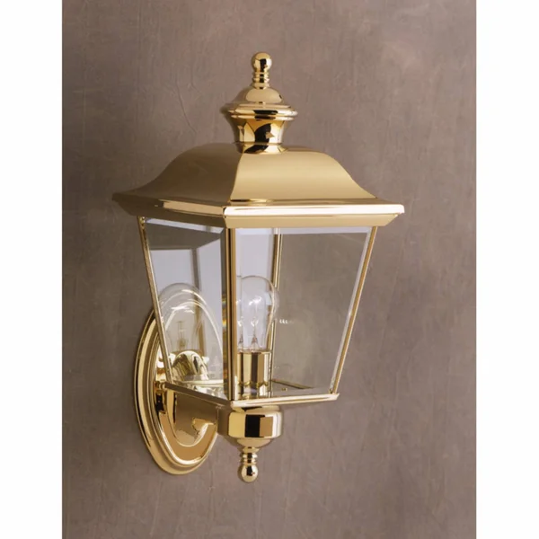 Kichler 9712PB Bay Shore Outdoor Wall 1-Light - Polished Brass