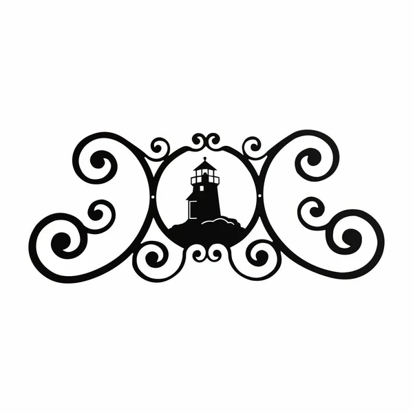 Village Wrought Iron Lighthouse - Over Door Plaque