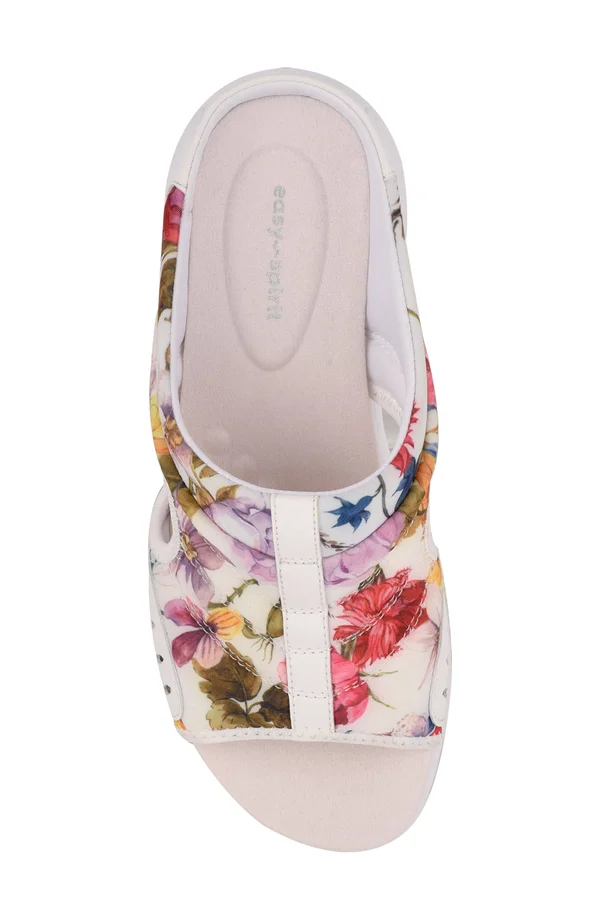 Easy Spirit Traciee Women's Slide Sandals - Size: 12, White