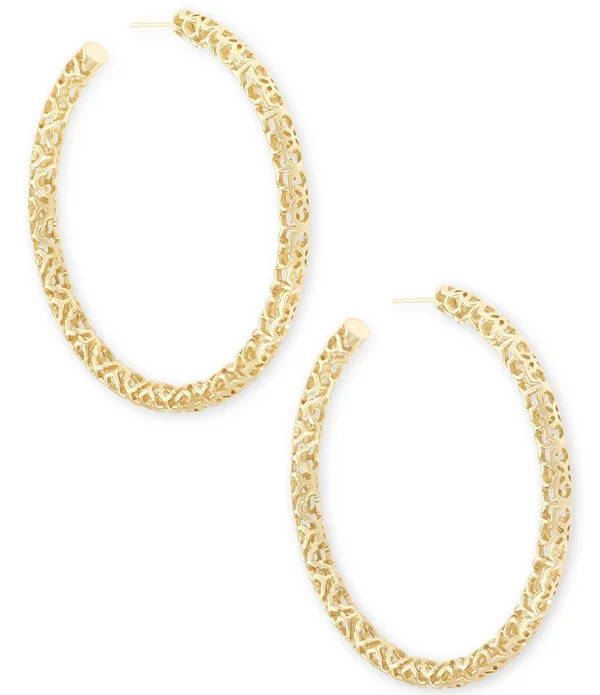 Kendra Scott Maggie Hoop Earrings - 2.5x22L Silver