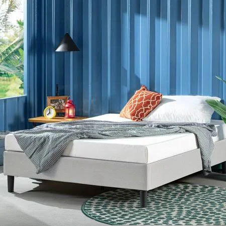 Zinus Curtis 13 Upholstered Platform Bed Frame - Light Grey, Full