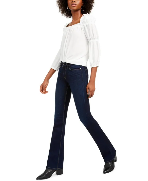 Hudson Jeans Nico Mid-Rise Bootcut Jeans - 27, Requiem