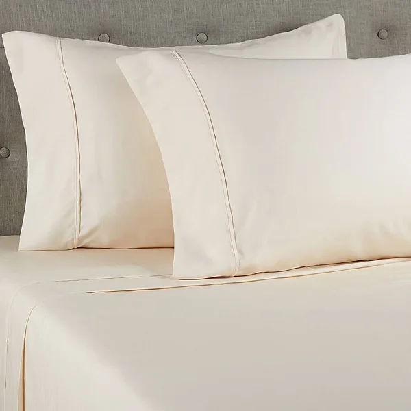 Grand Estate 6-Piece Hotel 1000-TC Bed Sheet Set - Ivory - Size: Queen