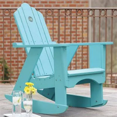 Original Wood Rocking Adirondack Chair Uwharrie Chair Color: Polymer-Coffee