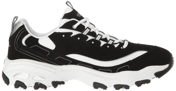 Skechers D&Lites Men's Shoes - 7, Black White