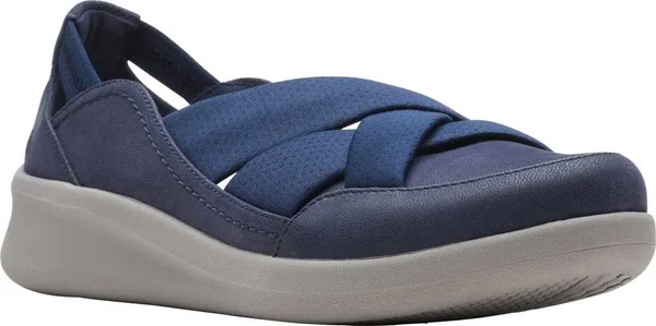 Clarks Sillian 2.0 Star Navy Synthetic, Women's, Size: 8.5, Blue
