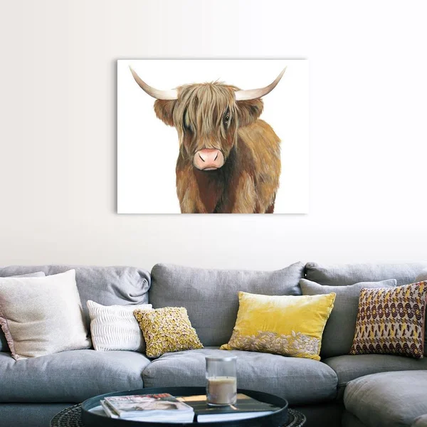 Highland Cattle II - Canvas Wall Art, 45x36, Great Big Canvas