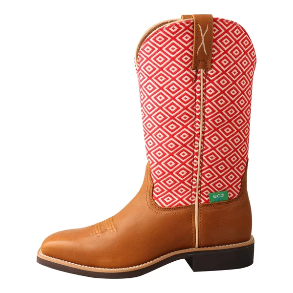 Twisted x Western Cowboy Women 11x22 Top Hand, Camel, Eco