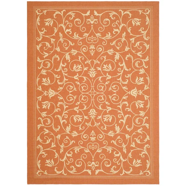 Safavieh Courtyard Clarine Indoor/ Outdoor Rug - 2&3x22 x 10& Runner - Olive/Natural