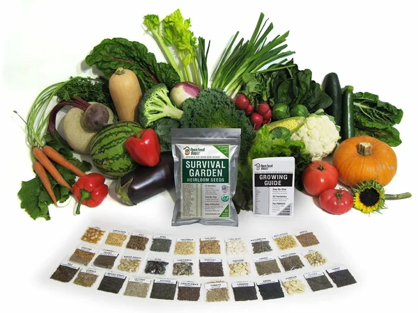 15, 000 Non GMO Heirloom Vegetable Seeds Survival Garden 32 Variety Pack by Open Seed