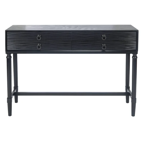 Safavieh CNS5730A Aliyah 4 Drawer Console Table Black