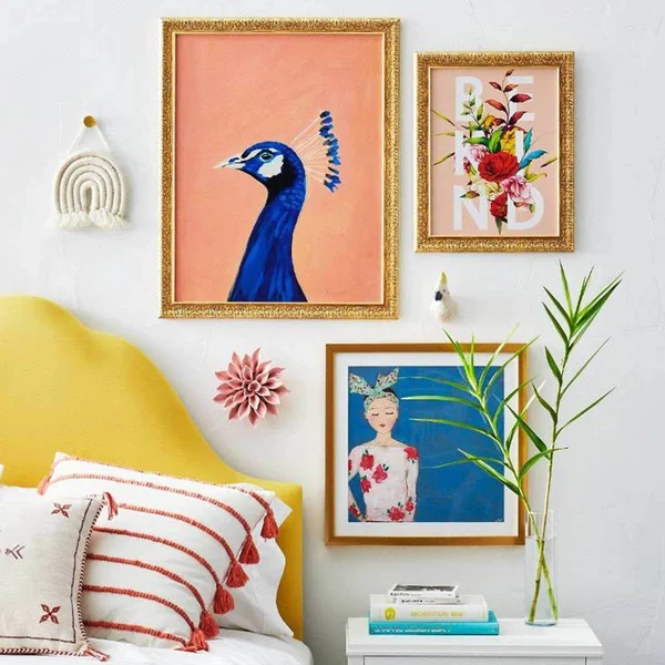 King Zinnia Arched Headboard Yellow Velvet - Opalhouse