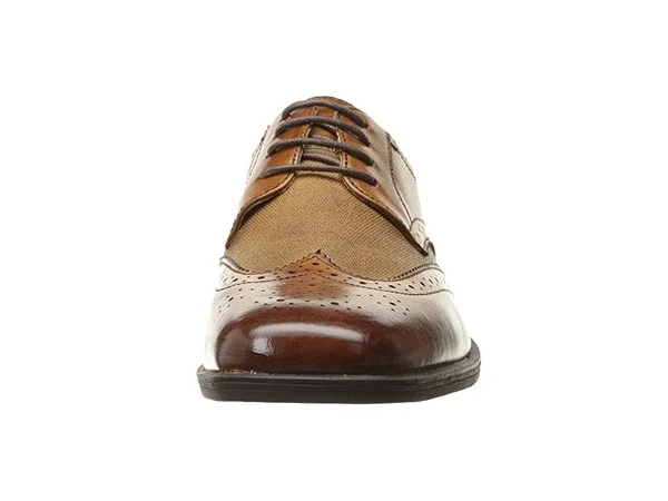 Florsheim Shoes Reveal Jr. Wingtip Oxford Cognac w/Linen Size 2.5